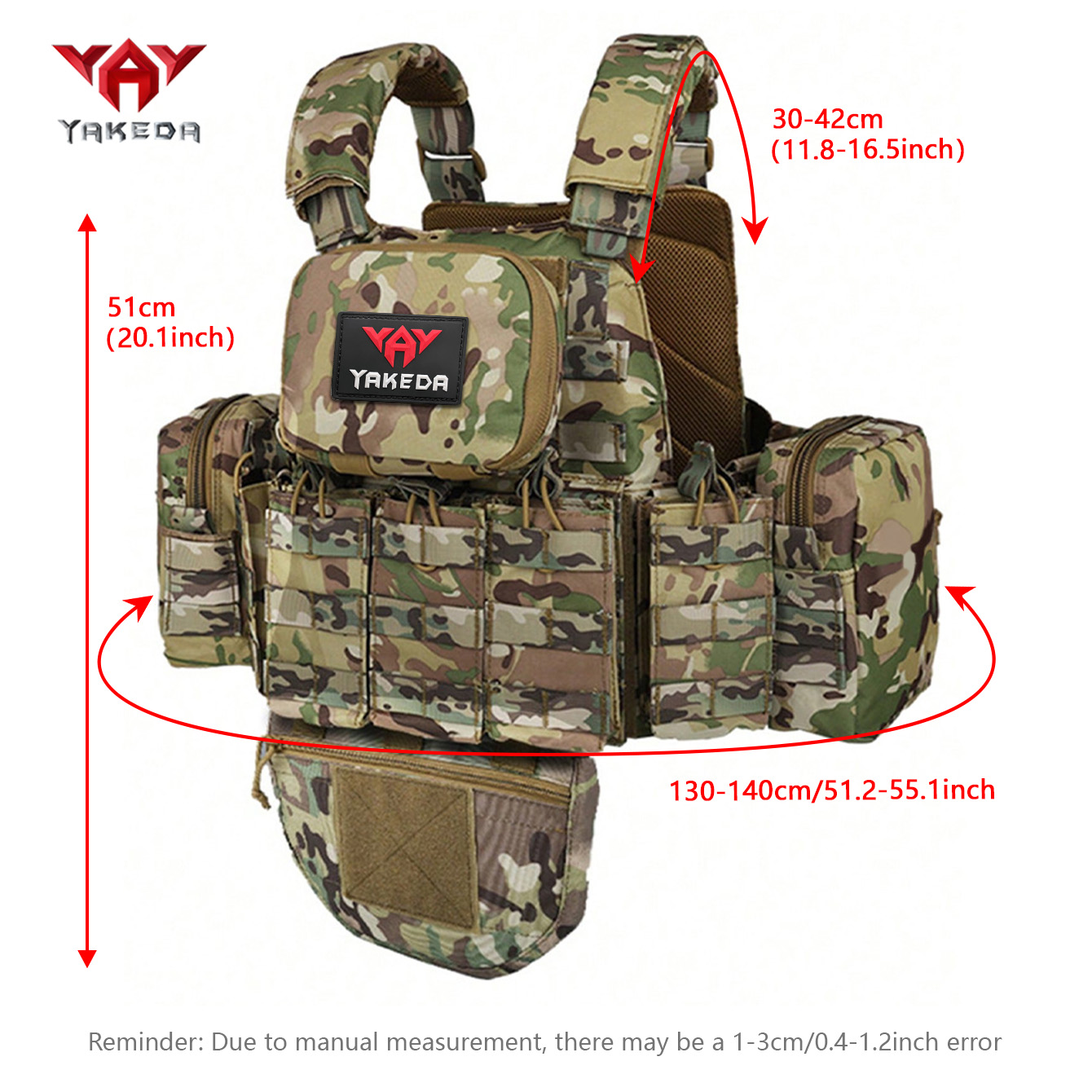 YAKEDA   The eight-piece hunti - Crossfit Vest 评论和价格