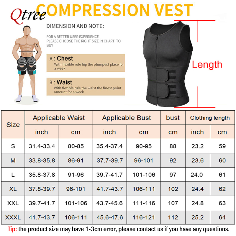 Qtree Neoprene Body Shaper Ves - Crossfit Weight Vest 评论和价格
