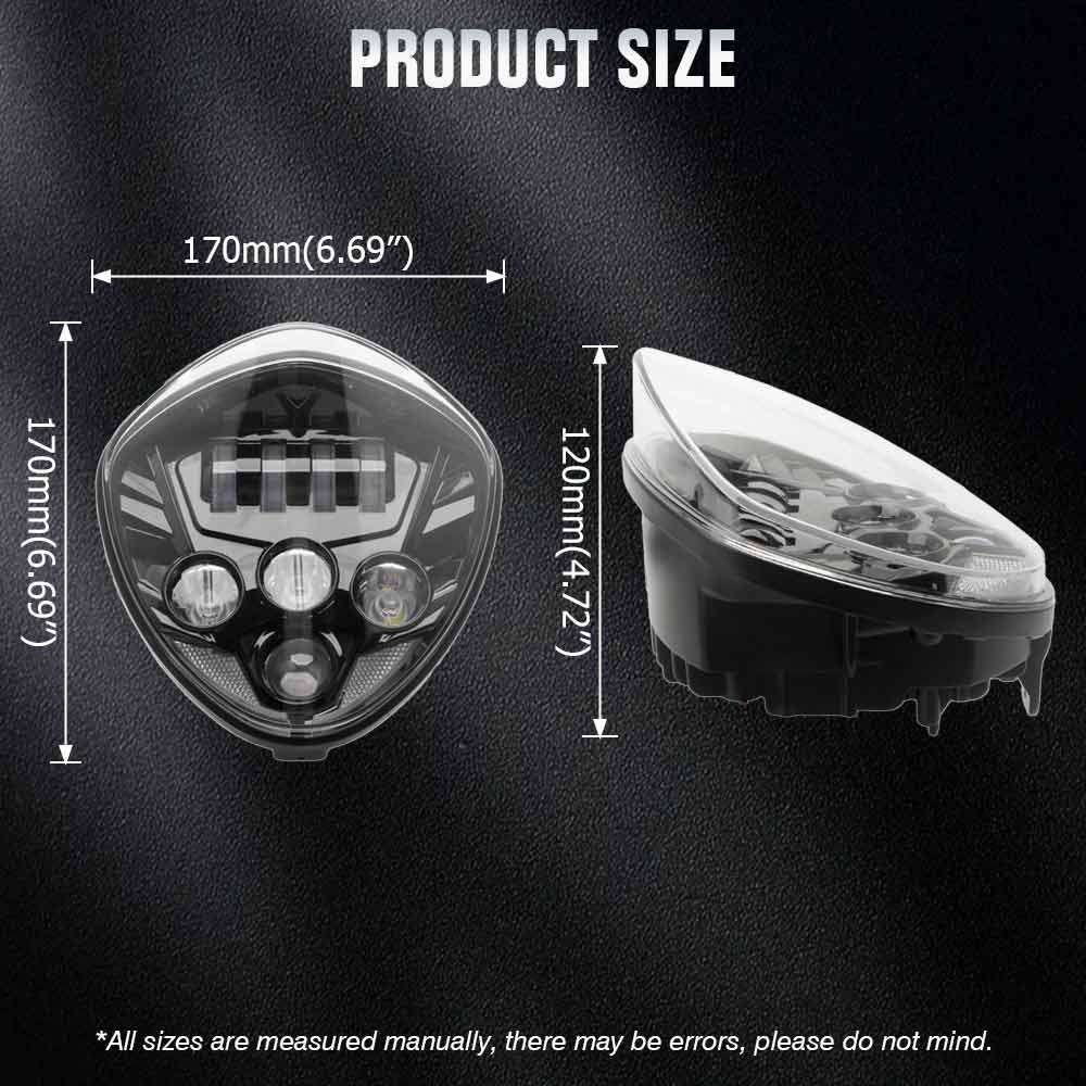 Motorcycle Headlight Hi/Lo Hea - Crossfit Victory 评论和价格