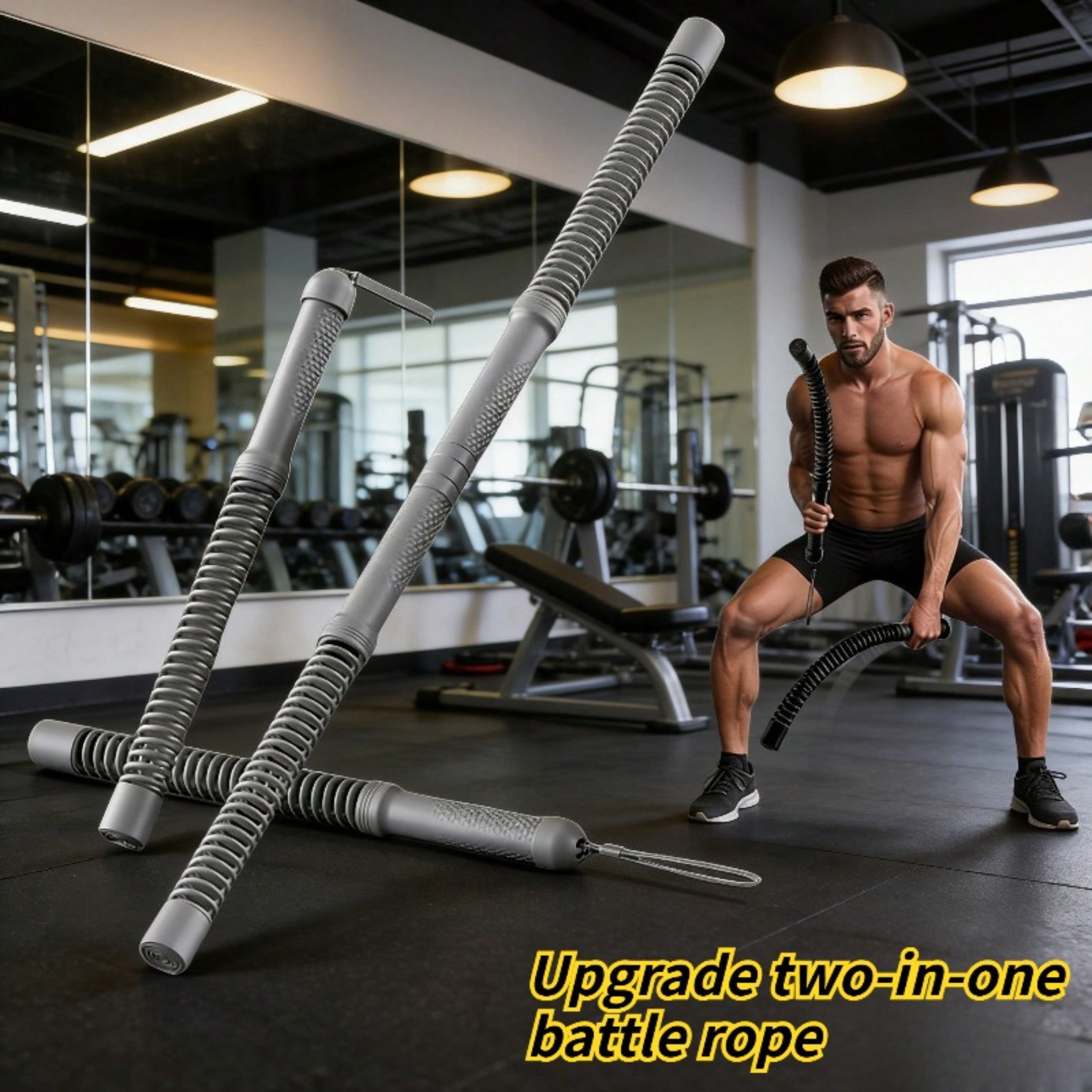 2-in-1 Upgraded Cordless Battl - Crossfit Gym Gear 评论和价格